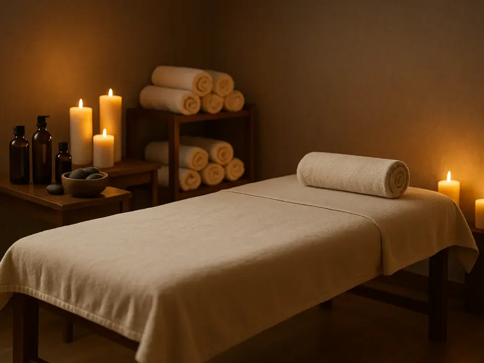 Pendik Elegance Plus Spa'da huzurlu bir masaj odası ve rahatlatıcı atmosfer.